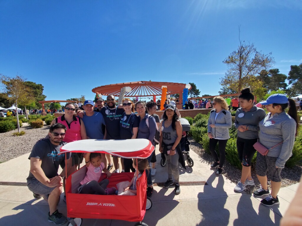 Eglet Prince team at the Out of Darkness Walk on April 6, 2019