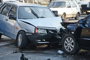 Car Accident Lawyer Las Vegas, NV with a head-on collision between two cars