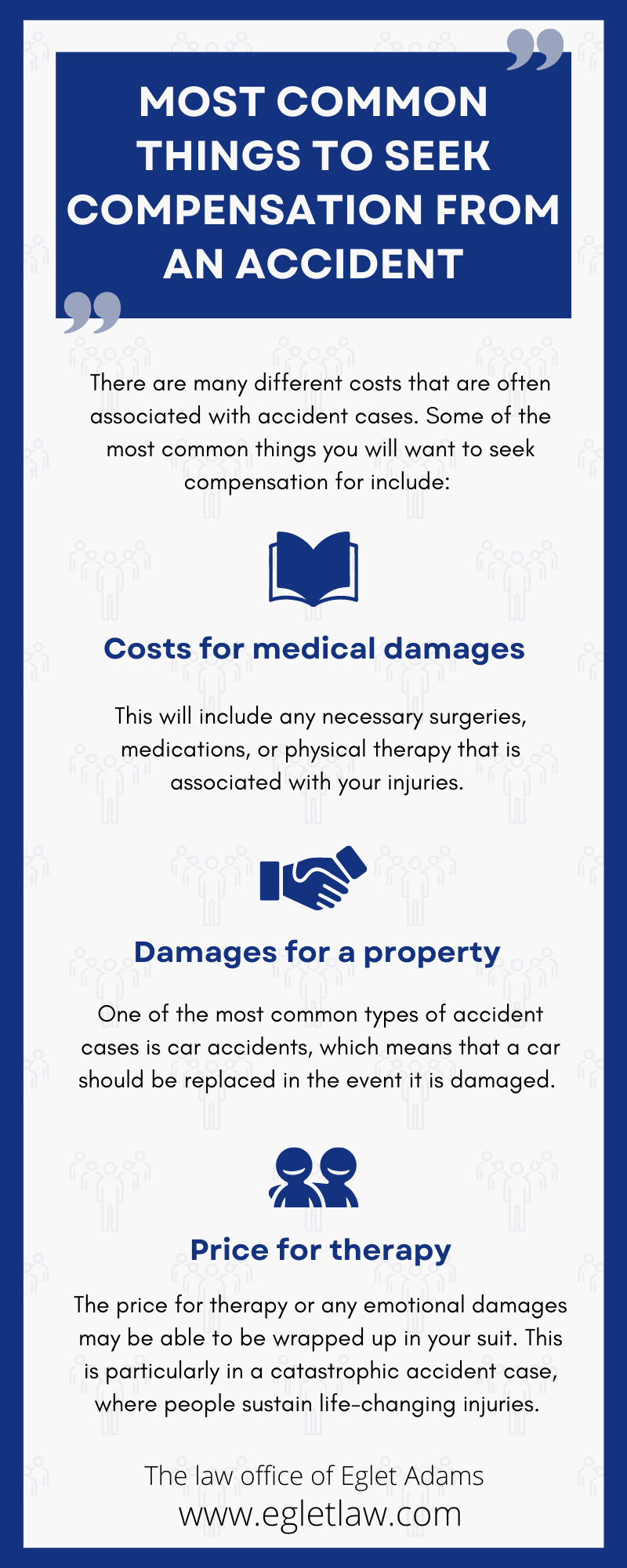 most common things to seek compensation from an accident Infographic