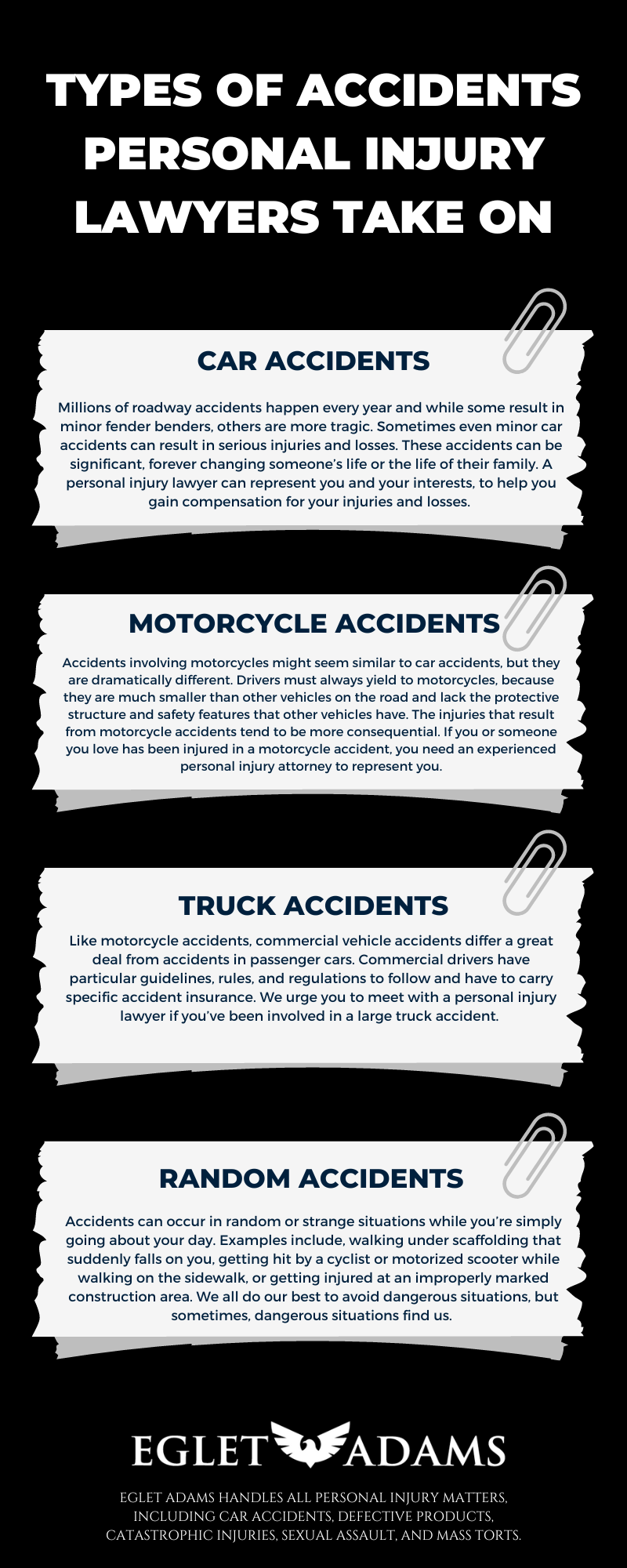 TYPES OF ACCIDENTS PERSONAL INJURY LAWYERS TAKE ON INFOGRAPHIC