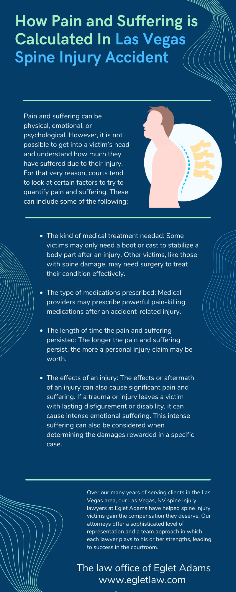 Las Vegas Spine Injury Law Infographic