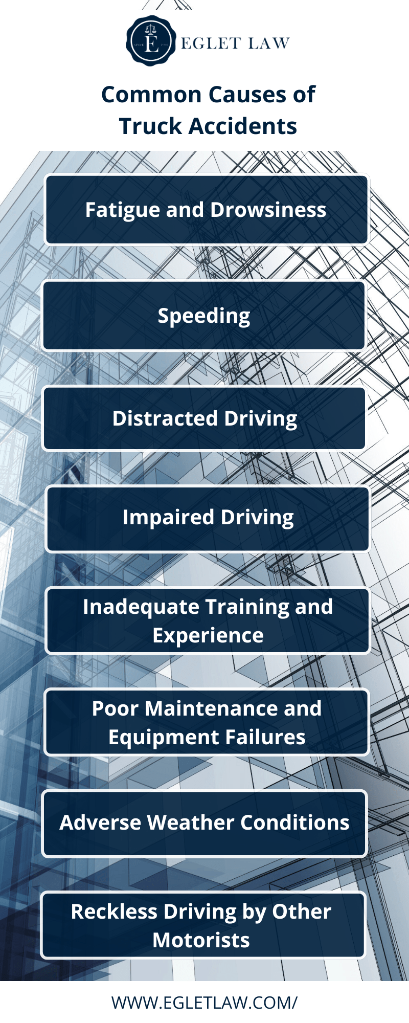 Common Causes of Truck Accidents Infographic
